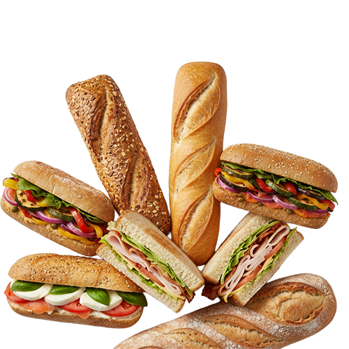 Čerstvé chlebíčky a bagety