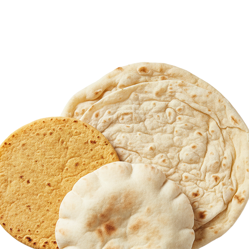 Tortilly a pita chleby