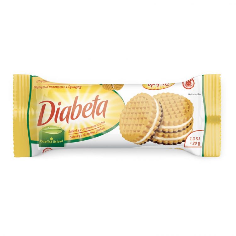 DIABETA sušienky s citrónovou príchuťou 60g