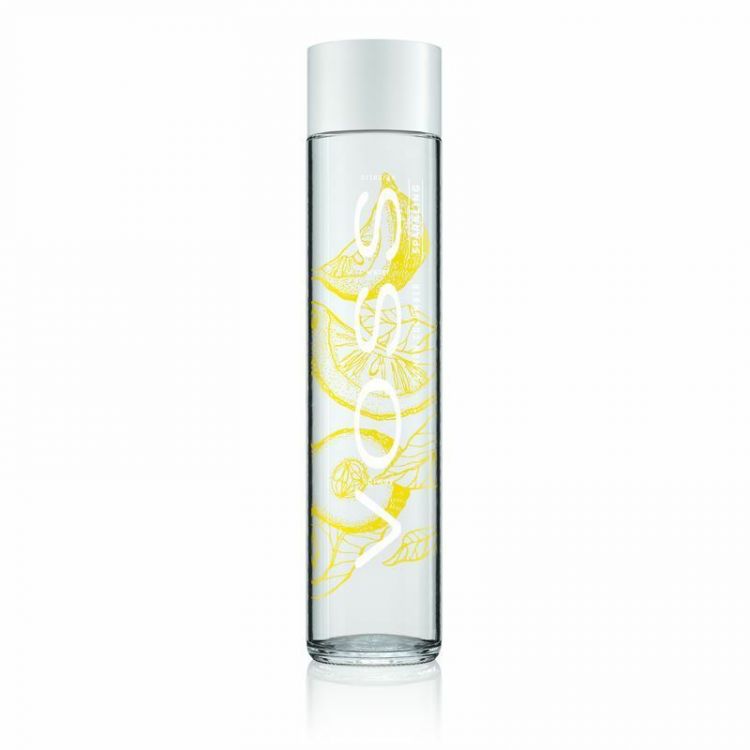 VOSS perlivá voda, príchuť citrón uhorka, 0,375l SKLO