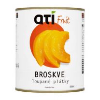 ATI Fruit Broskyne plátky, polené 850ml