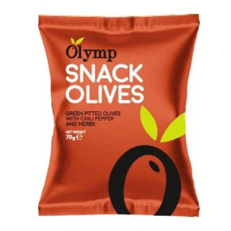 Olymp Zelené olivy chilli-bylinky 70g
