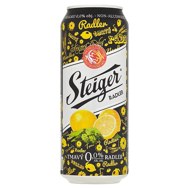 Steiger Radler tmavý citrón 0,5 l