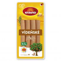 Krásno Viedenské párky 200 g 77 % obsah masa