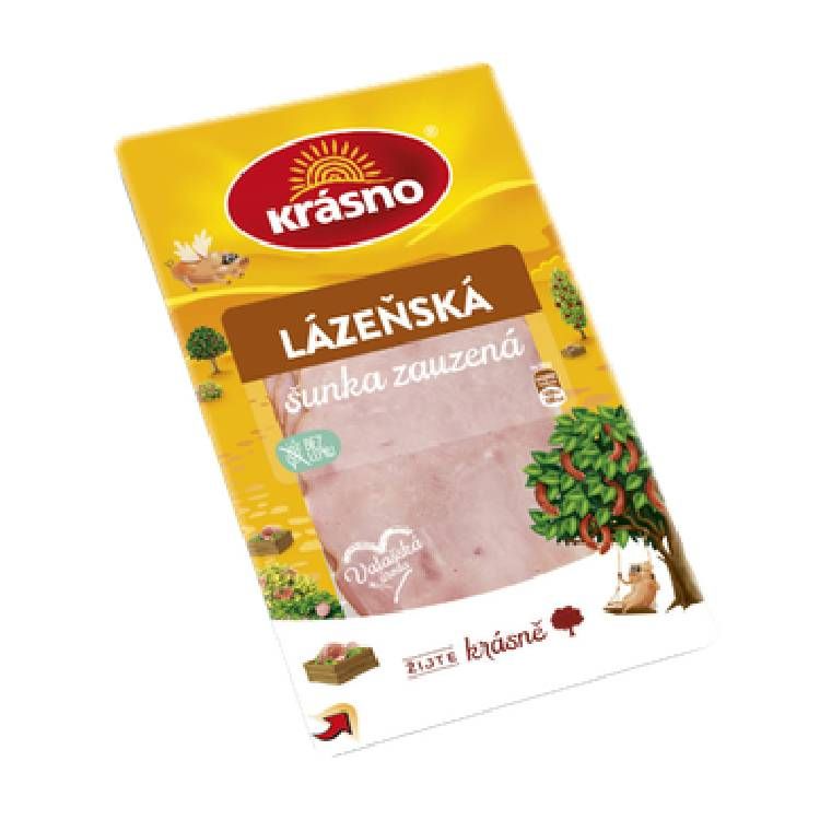 Krásno Kúpeľná šunka zaúdená krájaná 100 g