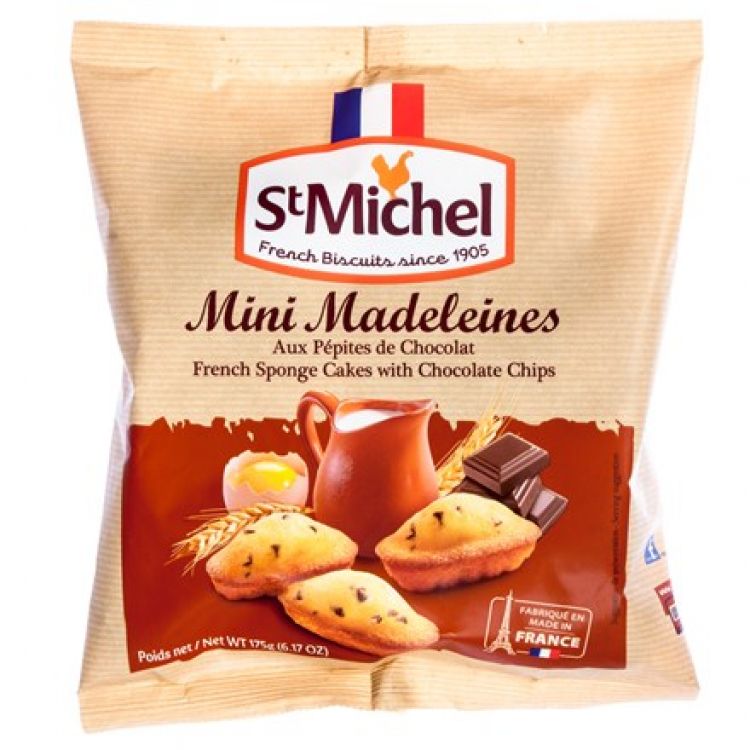 St Michel Mini Madlenky s kúskami čokolády 175g