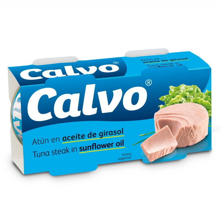Calvo Tuniak v slnečnicovom oleji 2x80 g
