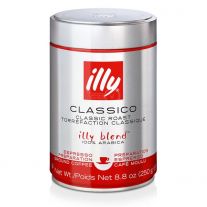Illy Clasico stredné praženie mletá káva dóza 250 g