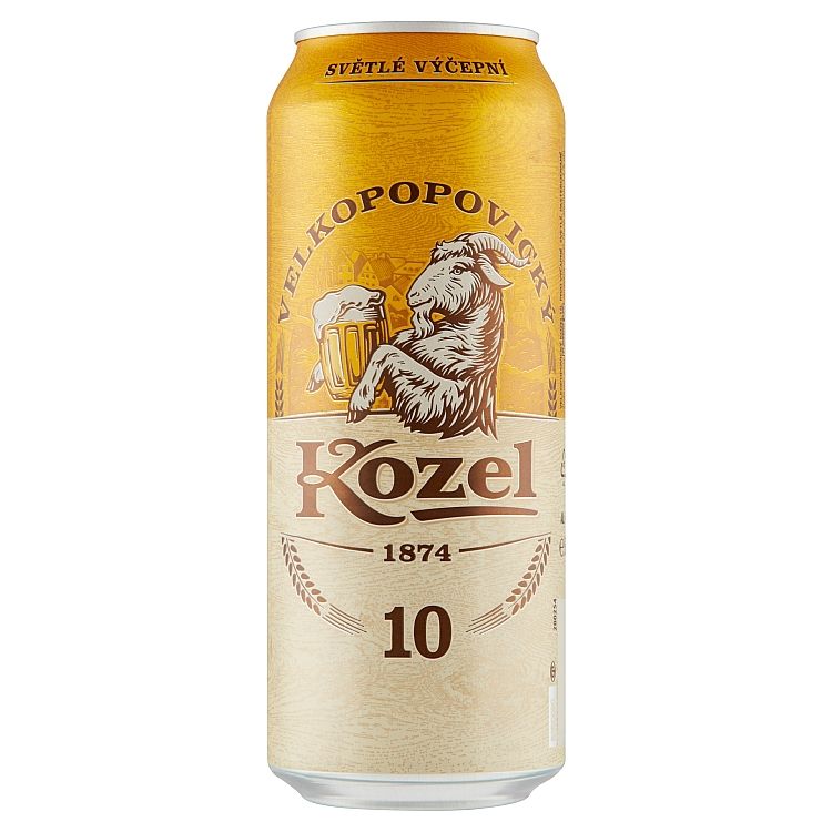 Velkopopovický Kozel 10 pivo výčapné svetlé 500 ml