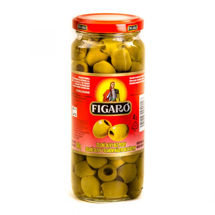 Figaro Olivy zelené bez kôstky 340 g