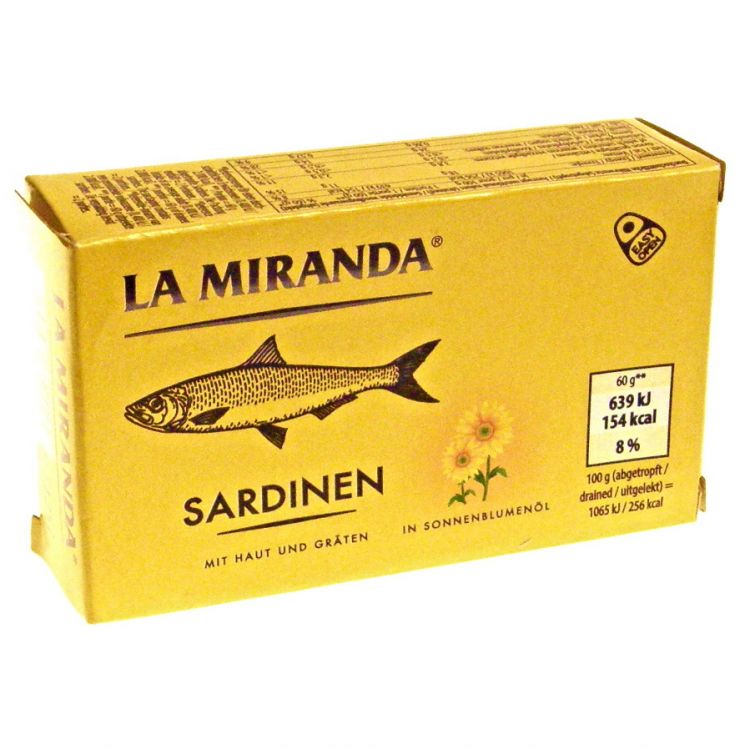 LA MIRANDA Sardinky v oleji 125ml