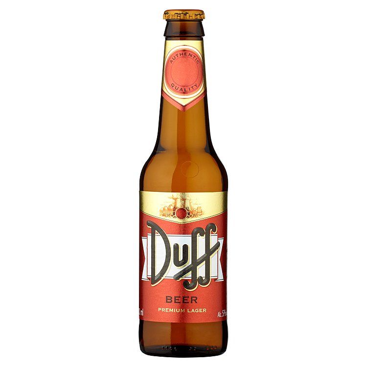 Duff pivo premium 5% 330ml sklo