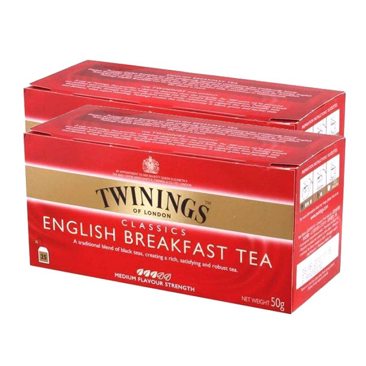 Twinings English breakfast tea porciovaný 50 g (25x2g)