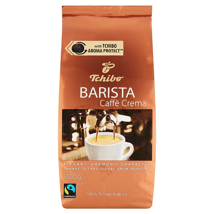 Tchibo Barista Caffè Crema pražená zrnková káva 1000 g