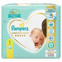 Pampers Premium Care Veľkosť 1, Plienky 26 ks, 2kg-5kg
