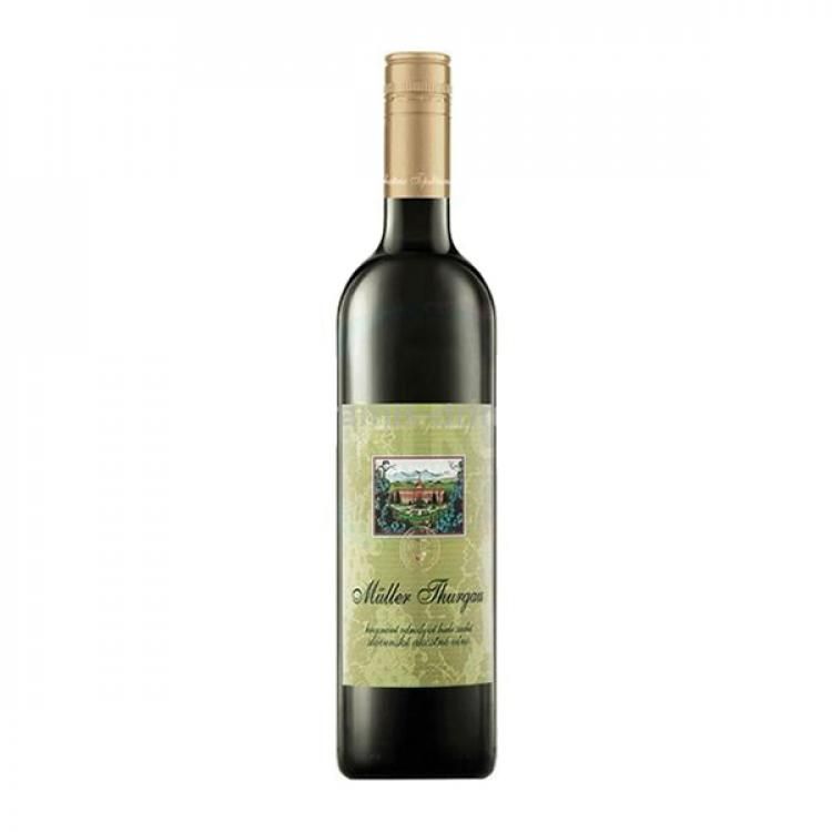 Château Topoľčianky Müller Thurgau, slovenské odrodové suché biele víno 1,0 l