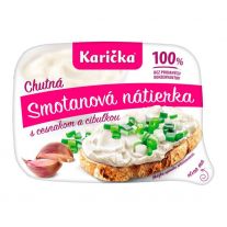 Karička Chutná smotanová nátierka s cesnakom a cibuľkou 120 g