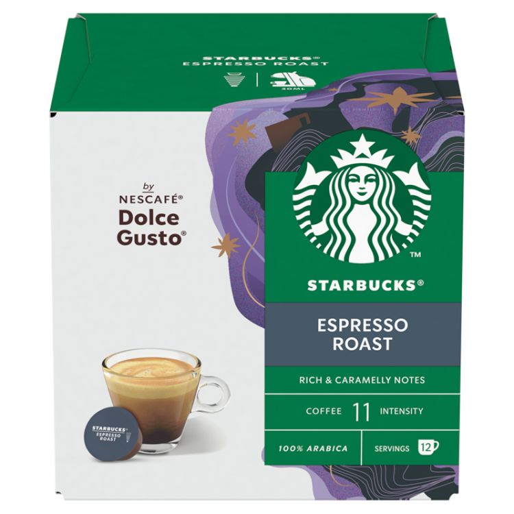 STARBUCKS Espresso Roast by Nescafé Dolce Gusto - káva v kapsulách - 12 kapsúl v balení