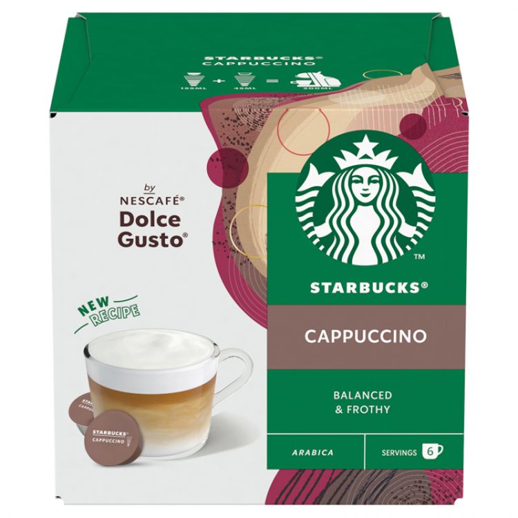 STARBUCKS Cappuccino by NESCAFÉ Dolce Gusto - 12 kapsúl (6 šálok)