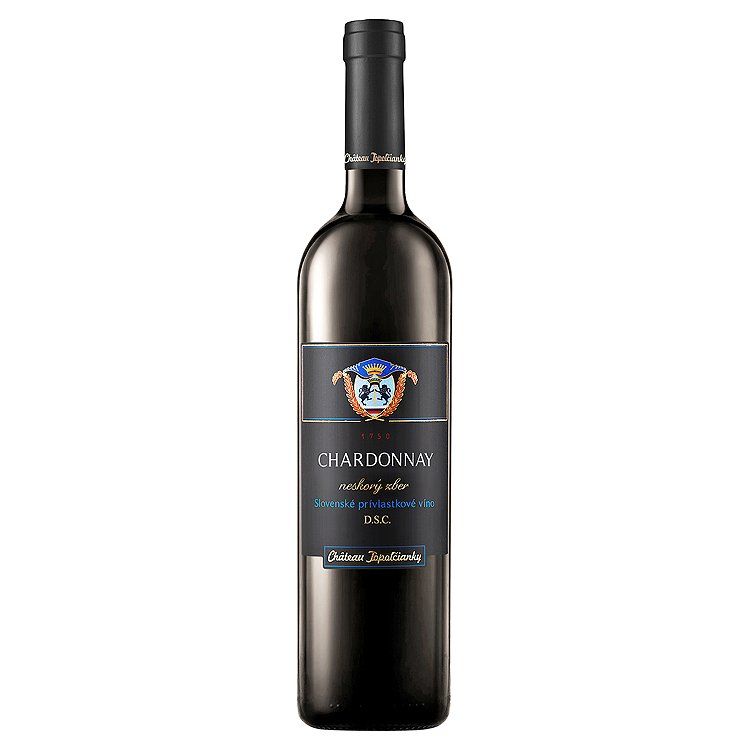 Château Topoľčianky Chardonnay slovenské prívlastkové víno D.S.C. suché biele 0,75 l - eDELIA.sk