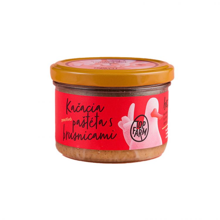 Top farm Kačacia paštéta s brusnicami 150g