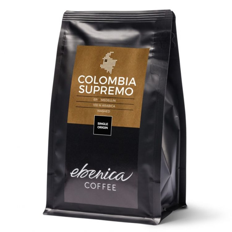 Ebenica Coffee Colombia káva zrnková 220 g