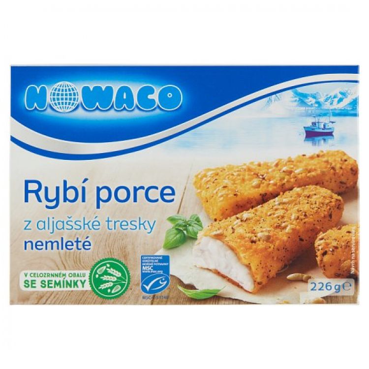 Nowaco obalovana cerealna treska nemleta 226g