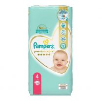 Pampers Premium Care Veľkosť 4, Plienky 52 ks, 9kg-14kg
