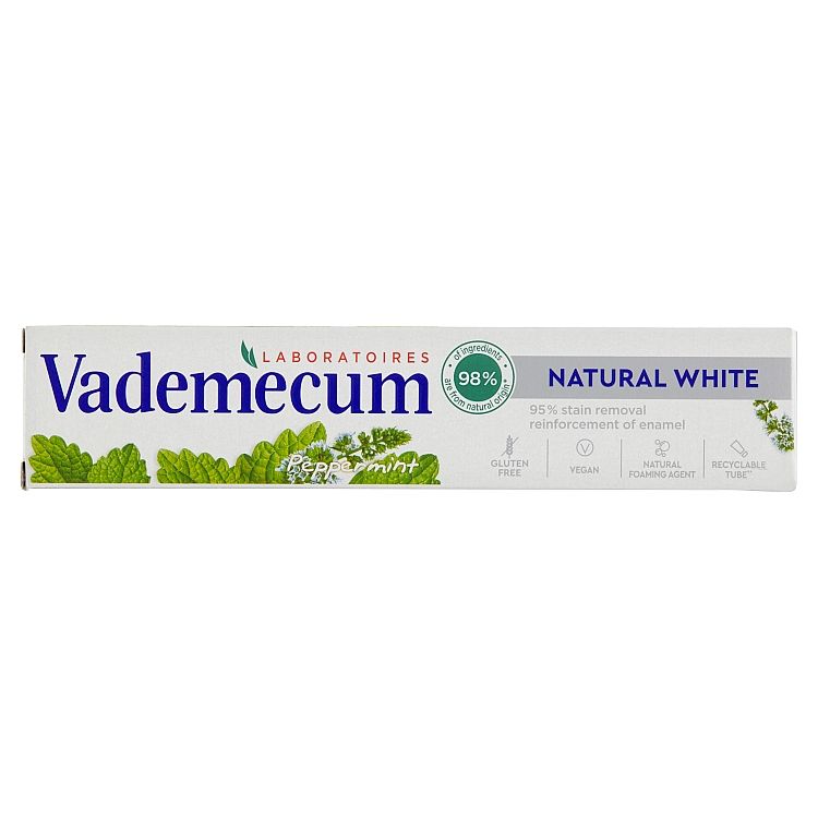 Vademecum Natural White zubná pasta s vôňou mäty 75 ml