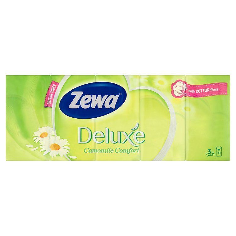 Zewa Deluxe papierové vreckovky camomile 10x10 ks