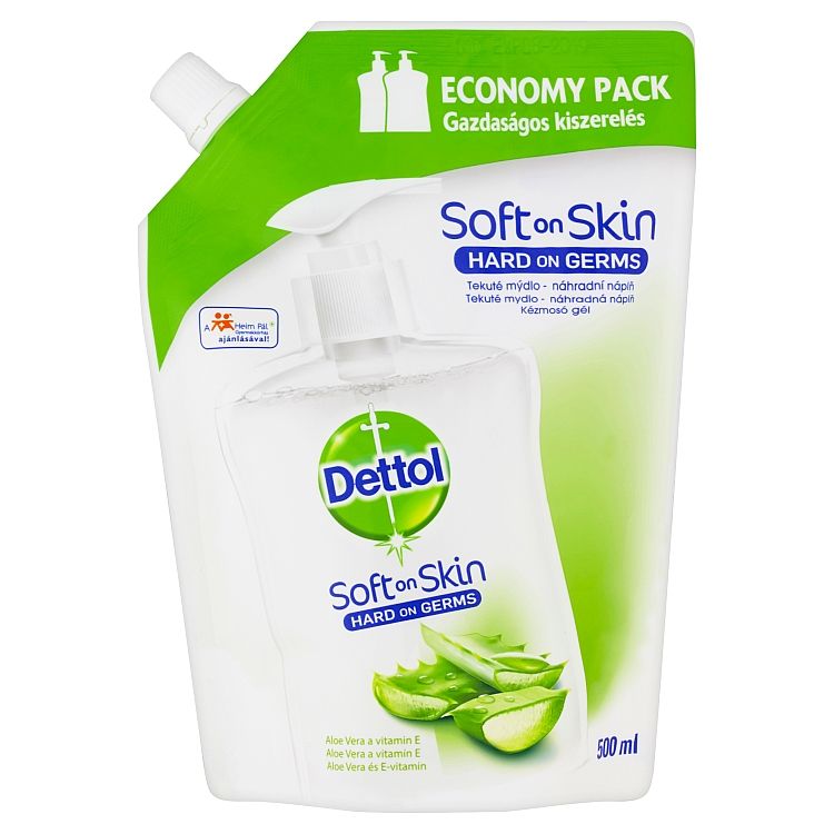 DETTOL Tekuté mydlo náplň Aloe Vera a vitamín E 500 ml