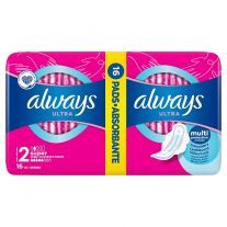 Always Ultra Hygienické Vložky Super (V2) S Krídelkami 16 Ks