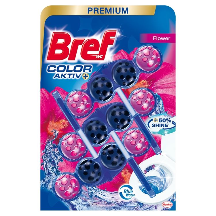 Bref wc blok 3x50 g Blue Activ Fresh Flowers