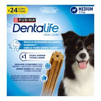 Dentalife Medium maškrty pre psov 69 g - 24 tyčiniek