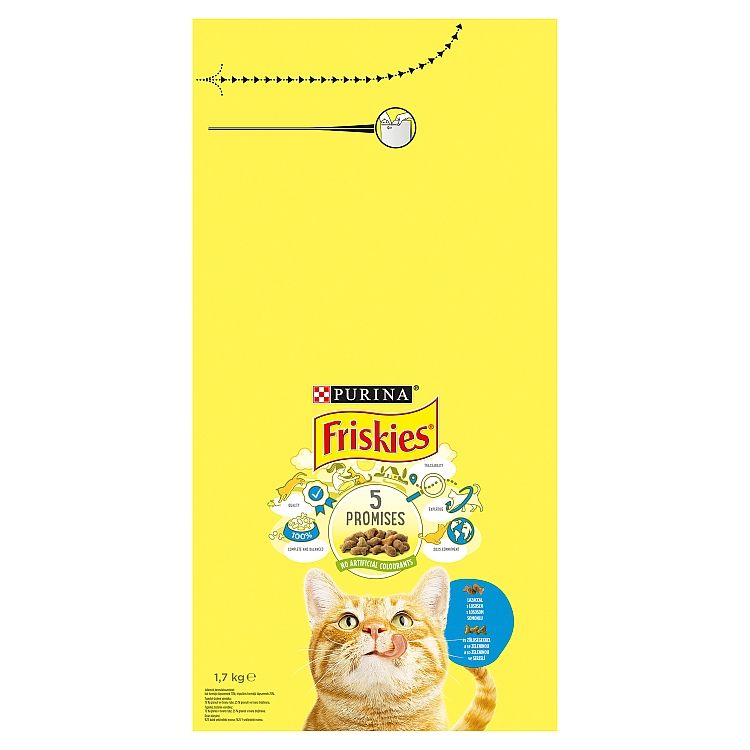 Friskies granule pre mačky losos 1,7 kg