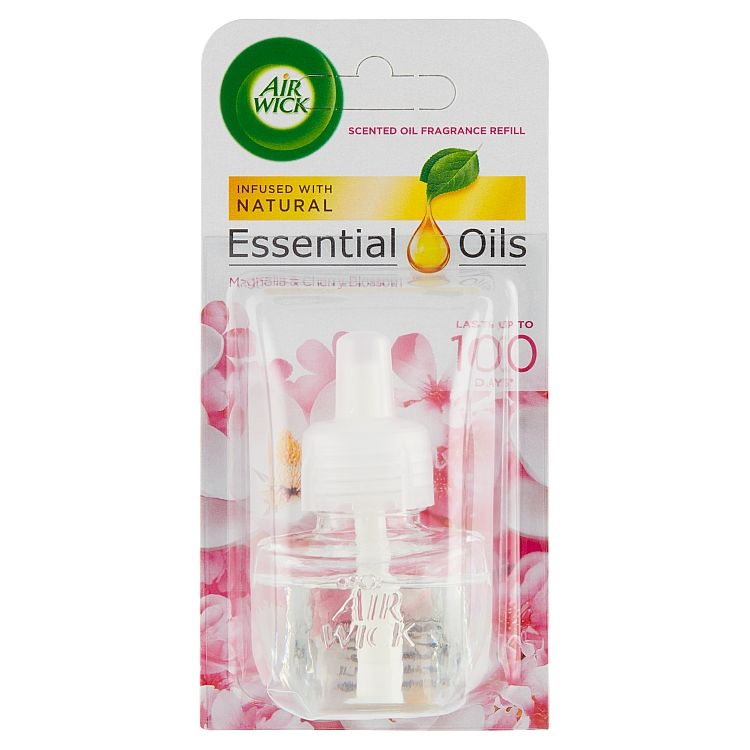 Air Wick Essential Oils Tekutá náplň do elektrického prístroja magnólia a kvety čerešní 19 ml