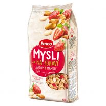 Emco Mysli na Zdraví Chrumkavé jahody a mandle 750 g