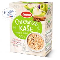 Emco Ovsená kaša s jablkami a škoricou 5 x 55 g