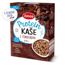 Emco Ovsená kaša proteín s čokoládou 3 x 55 g