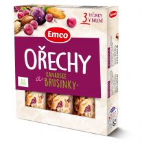 Emco  Tyčinka Orechy a brusnice 3x 35g