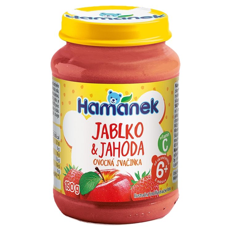 Hamánek Jahoda jablko 190g
