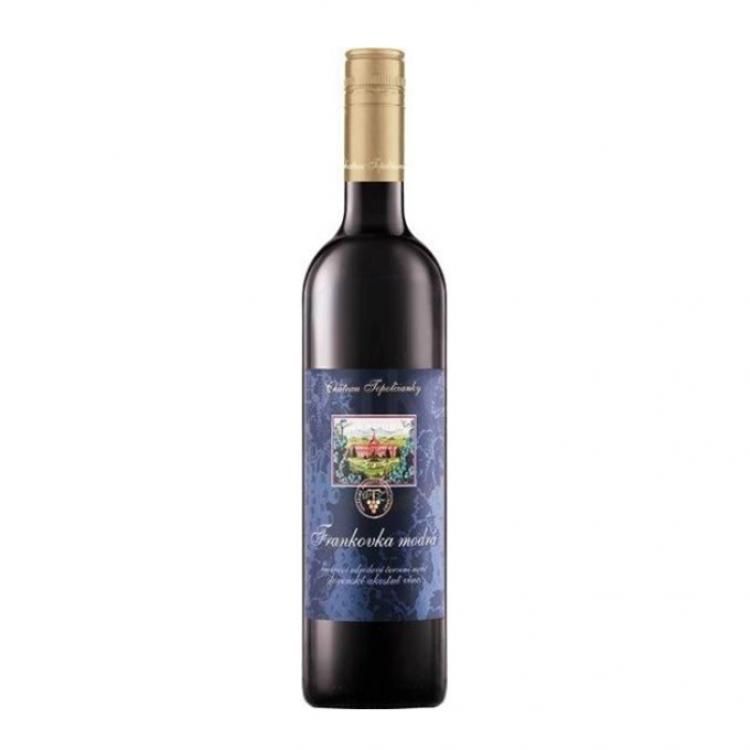 Château Topoľčianky Frankovka modrá slovenské odrodové suché červené víno 1,0 l
