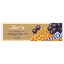 Lindt Zlatá Mliečna čokoláda s hrozienkami a orieškami 300 g