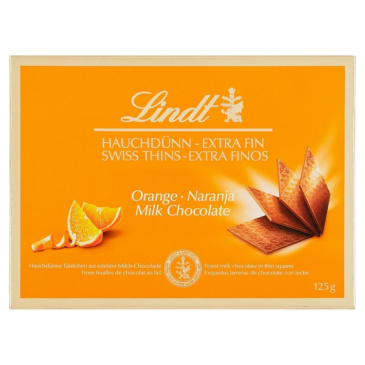 Lindt Thins Orange 125g