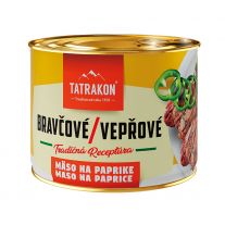 TATRAKON Bravčové mäso na paprike 110g