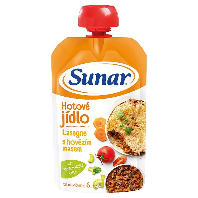 Sunar Príkrm lasagne s hovädzím mäsom 120 g