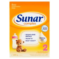 Sunar Complex 2 pokračovacie dojčenské mlieko 2 x 300 g (600 g)