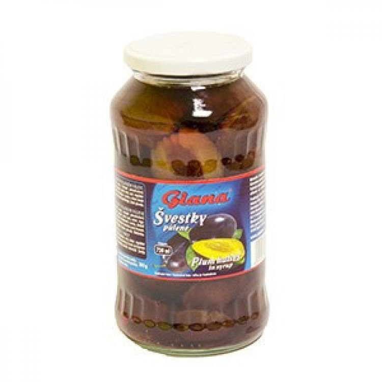 GIANA Slivkový kompót - polené, sklo 720ml