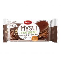 Emco  Ovsené sušienky čokoládové - Polomáčané 60g
