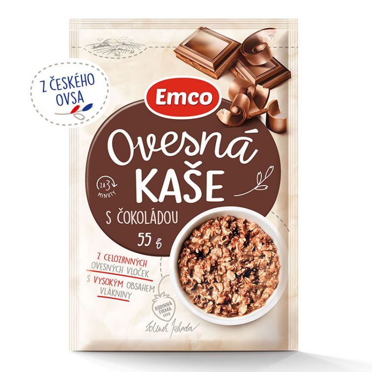 Emco  Ovsená kaša s čokoládou 55g